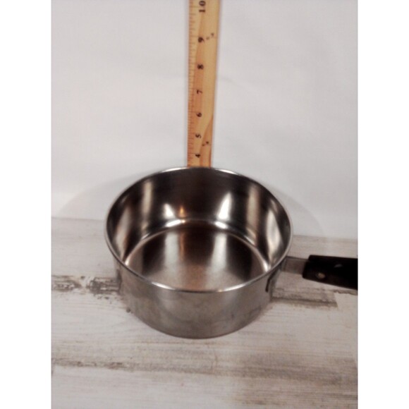 Revere Ware Medium  Copper Bottom Saucepan With Lid  Damage To Handle - Picture 6 of 16